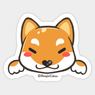 Cute Shiba Inu Puppy (Sesame) Sticker